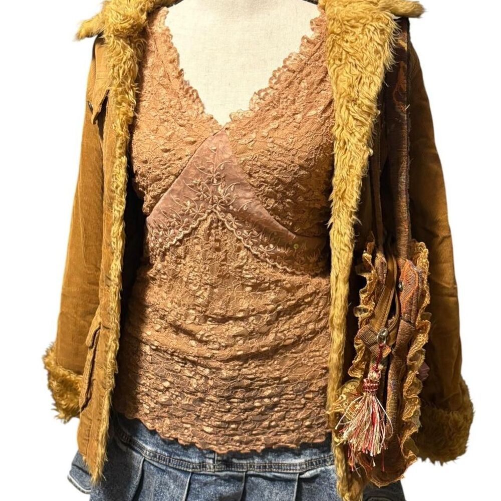 Merona Women's Brown and Tan Vest